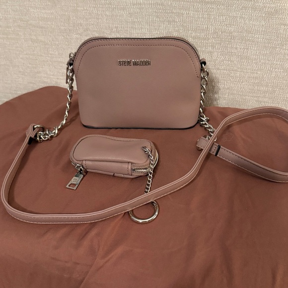 Steve Madden Handbags - Steve Madden Blush Crossbody Bag plus small coin bag 7x 5 1/2 x3